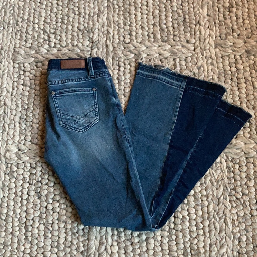 Rock and Roll Cowgirl mid rise flare jean